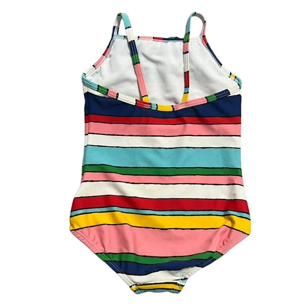 Hanna Andersson Sz 90 (3) Colorful Striped Swim Bathing Suit